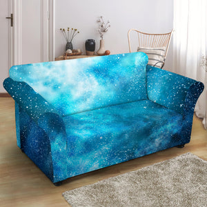 Blue Sky Universe Galaxy Space Print Loveseat Slipcover