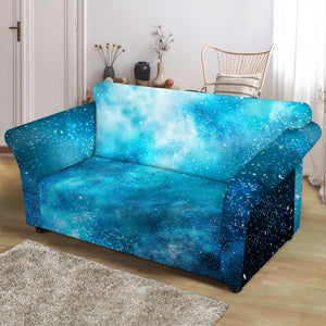 Blue Sky Universe Galaxy Space Print Loveseat Slipcover