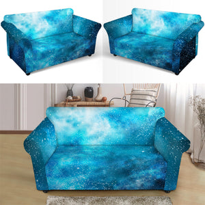 Blue Sky Universe Galaxy Space Print Loveseat Slipcover