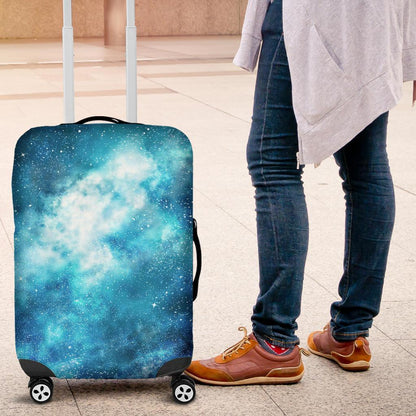 Blue Sky Universe Galaxy Space Print Luggage Cover GearFrost