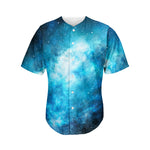 Blue Sky Universe Galaxy Space Print Men's Baseball Jersey