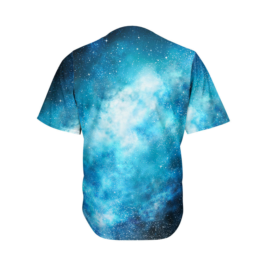 Blue Sky Universe Galaxy Space Print Men's Baseball Jersey