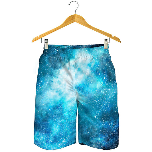 Blue Sky Universe Galaxy Space Print Men's Shorts