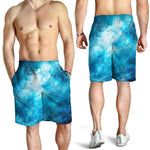 Blue Sky Universe Galaxy Space Print Men's Shorts