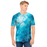 Blue Sky Universe Galaxy Space Print Men's T-Shirt