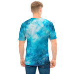 Blue Sky Universe Galaxy Space Print Men's T-Shirt