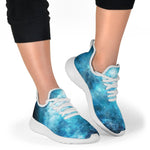 Blue Sky Universe Galaxy Space Print Mesh Knit Shoes GearFrost