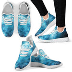 Blue Sky Universe Galaxy Space Print Mesh Knit Shoes GearFrost