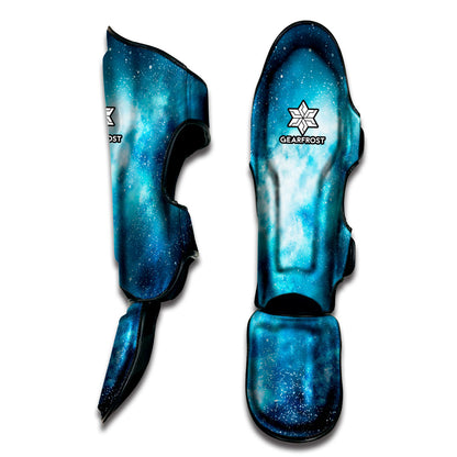 Blue Sky Universe Galaxy Space Print Muay Thai Shin Guard