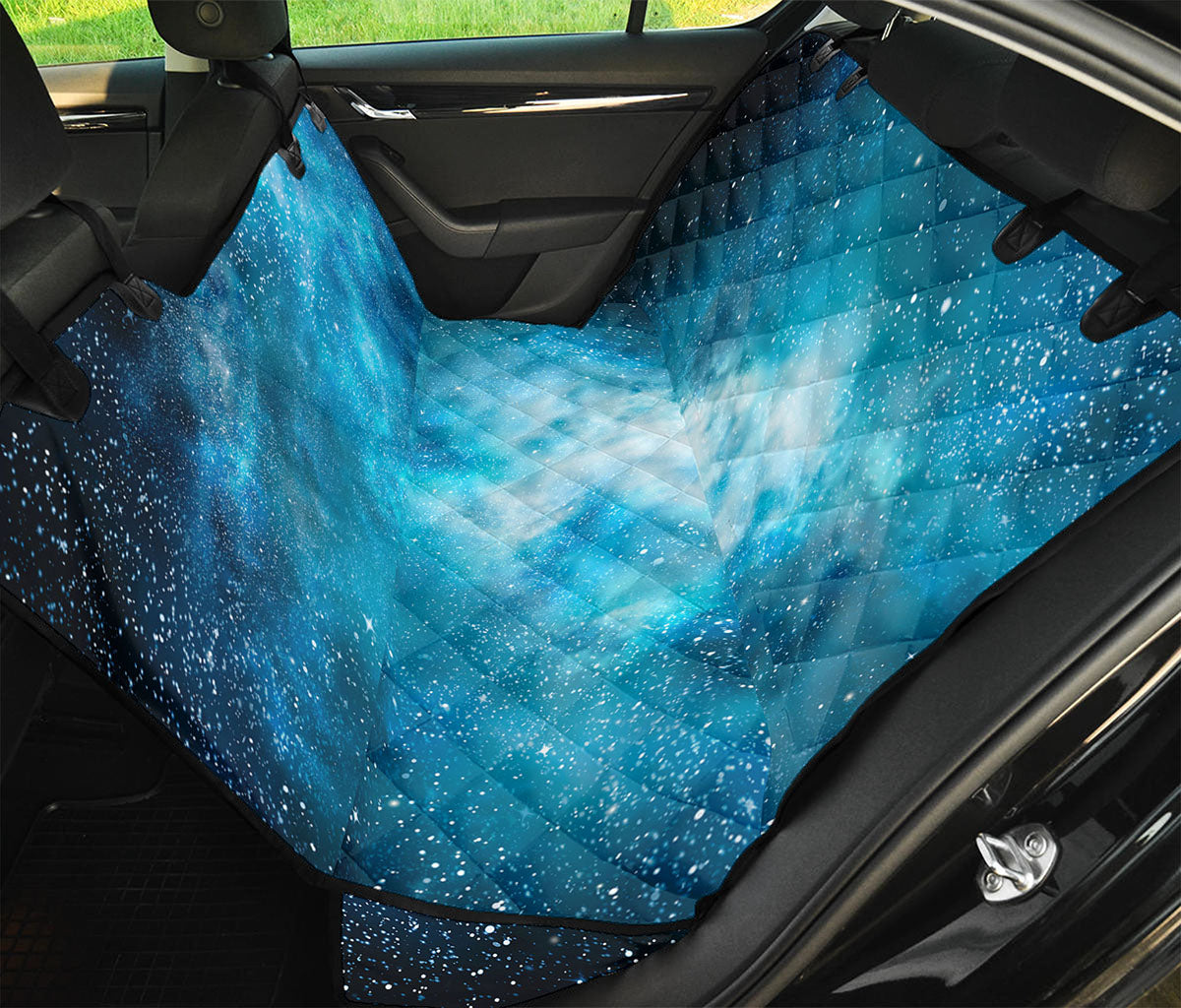 Blue Sky Universe Galaxy Space Print Pet Car Back Seat Cover