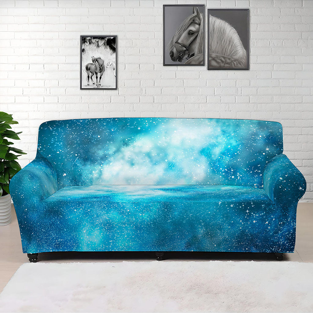 Blue Sky Universe Galaxy Space Print Sofa Cover