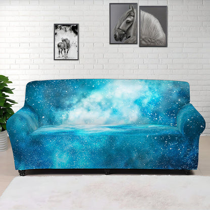 Blue Sky Universe Galaxy Space Print Sofa Cover
