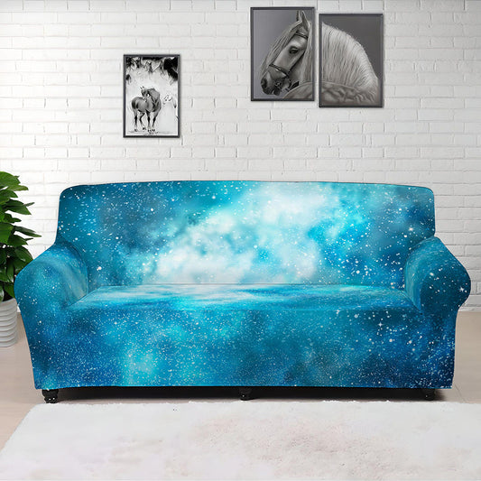 Blue Sky Universe Galaxy Space Print Sofa Cover