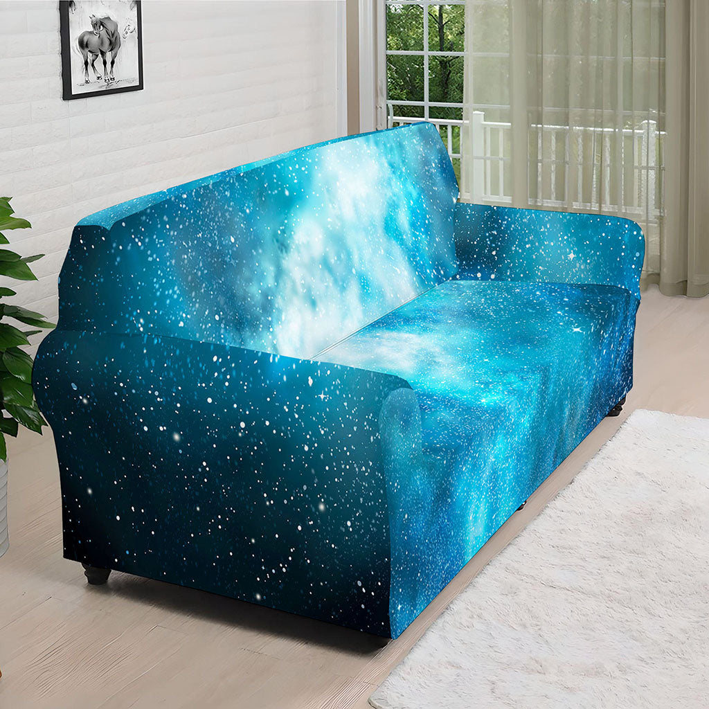 Blue Sky Universe Galaxy Space Print Sofa Cover