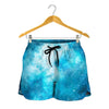 Blue Sky Universe Galaxy Space Print Women's Shorts