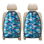 Blue Snow Camouflage Print Car Seat Organizers