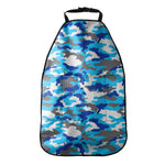 Blue Snow Camouflage Print Car Seat Organizers