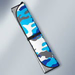 Blue Snow Camouflage Print Car Sun Shade GearFrost