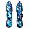 Blue Snow Camouflage Print Muay Thai Shin Guard