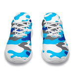 Blue Snow Camouflage Print Sport Shoes GearFrost