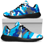 Blue Snow Camouflage Print Sport Shoes GearFrost