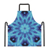 Blue Snowflake Kaleidoscope Print Apron