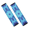 Blue Snowflake Kaleidoscope Print Car Seat Belt Covers