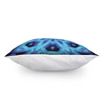 Blue Snowflake Kaleidoscope Print Pillow Cover