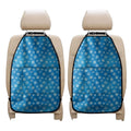 Blue Snowflake Pattern Print Car Seat Organizers