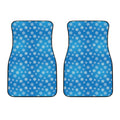 Blue Snowflake Pattern Print Front Car Floor Mats