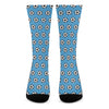 Blue Soccer Ball Pattern Print Crew Socks