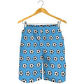 Blue Soccer Ball Pattern Print Men's Shorts