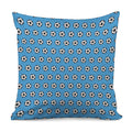 Blue Soccer Ball Pattern Print Pillow Cover