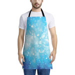 Blue Sparkle Light Print Apron