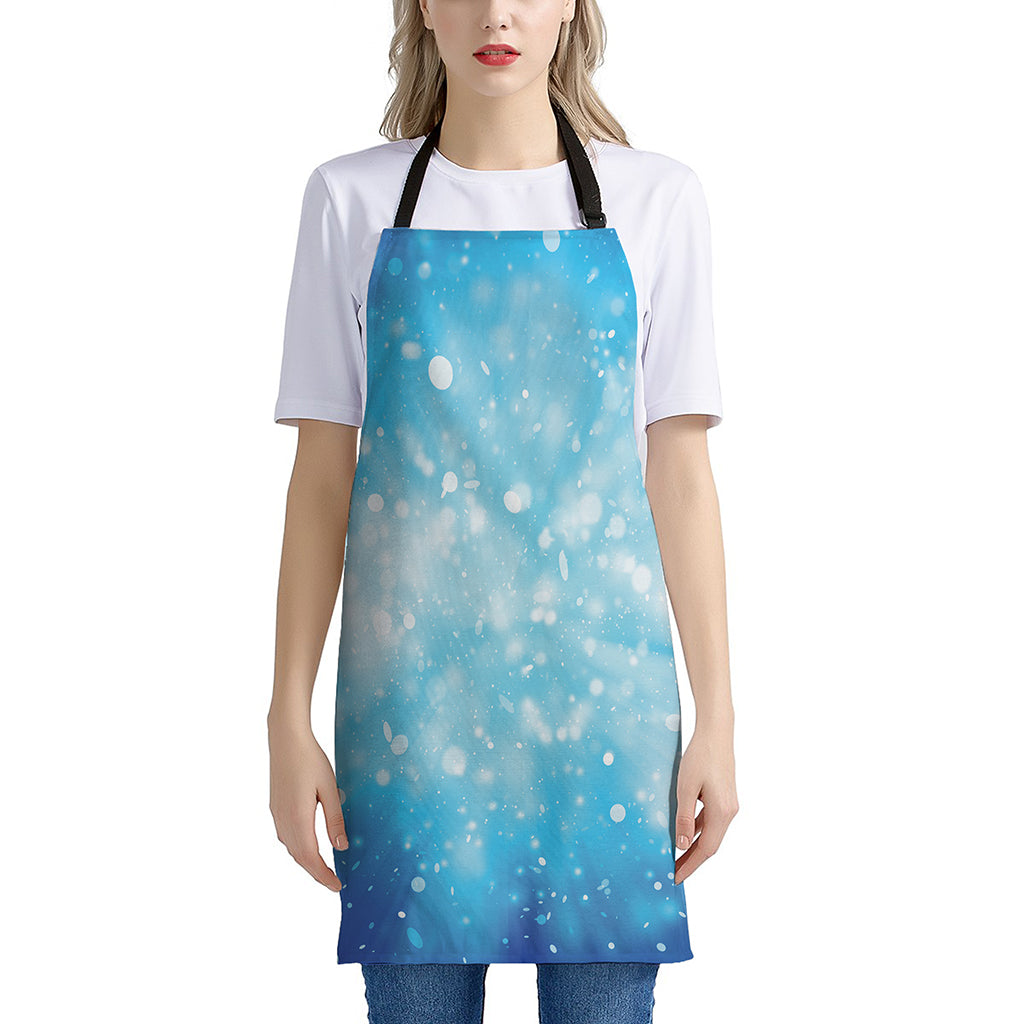 Blue Sparkle Light Print Apron