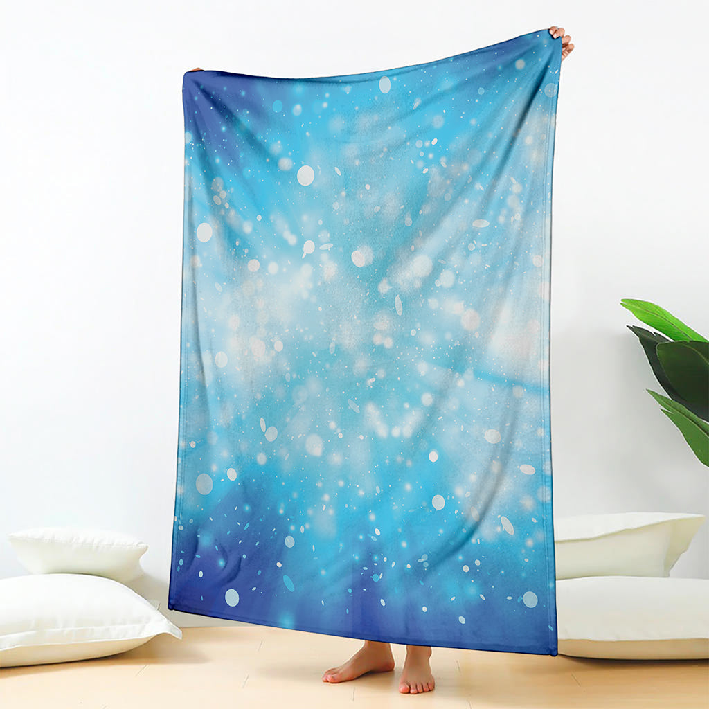 Blue Sparkle Light Print Blanket