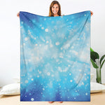 Blue Sparkle Light Print Blanket