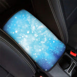 Blue Sparkle Light Print Car Center Console Cover