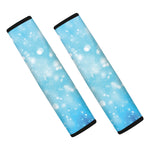 Blue Sparkle Light Print Car Seat Belt Covers