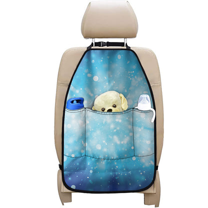 Blue Sparkle Light Print Car Seat Organizers