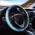 Blue Sparkle Light Print Car Steering Wheel Cover