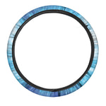 Blue Sparkle Light Print Car Steering Wheel Cover