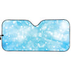 Blue Sparkle Light Print Car Sun Shade