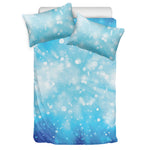 Blue Sparkle Light Print Duvet Cover Bedding Set