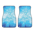 Blue Sparkle Light Print Front Car Floor Mats