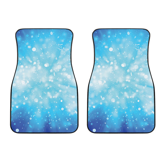 Blue Sparkle Light Print Front Car Floor Mats