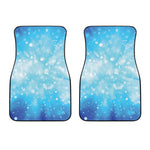 Blue Sparkle Light Print Front Car Floor Mats