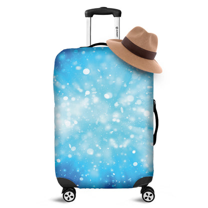 Blue Sparkle Light Print Luggage Cover