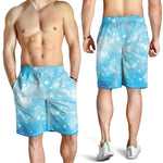 Blue Sparkle Light Print Men's Shorts
