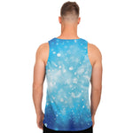 Blue Sparkle Light Print Men's Tank Top